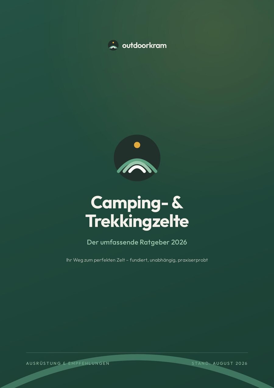 Cover: Camping- und Trekkingzelte, der Ratgeber 2026 von outdoorkram
